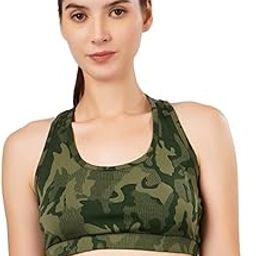 Women's Sports Bra with Phone Pocket | Back Pocket Racerback Sports Bras-image-62