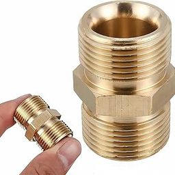 M22 Male Brass Connector for Washer Hose Extension | Durable Hose Extender for W3, W4, W5 Models | Car Wash Pipe Connector for Pressure Washer Accessories-image-59