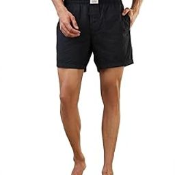 SleepZ Men Regular Fit Print Pattern Pure Cotton Flat Front Boxer-68