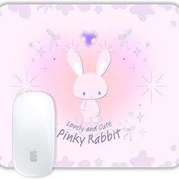 TURTLEWINGS | Mousepad | Lovely and Cute Rabbit – 22x18 cm, 3mm Thick | Abstract Design Non-Slip Rubber Base | Office, Study & Gaming Use | Premium Smooth Surface (Design 12)-image-78