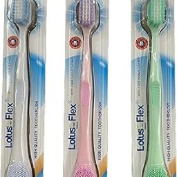 Wishlist Soft Toothbrush with Tongue Cleaner - Ultra Soft Toothbrush for Adults - 3 Pcs,Multicolour-29