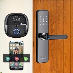 LAVNA Secure X Smart Door Lock + Doorbell Combo with 8 Way Access (Fingerprint, WiFi..) || HD Video Call with 2-Way Talk, Lock N Bell Integration, Live View/Recording, PIR Sensor, IP65, Chime-picture-18