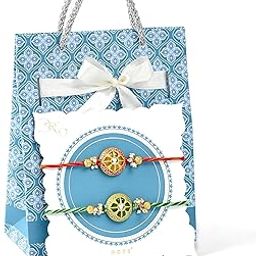 DORE® Rakhi Combo Set Of 2 Rakhi For Bhaiya Designer Rakhi For Brother Rakhi For Brother Set Of 2 Designer Rakhi Bhaiya Rakhi Honey And Leaf Rakhi Set of 2-picture-16
