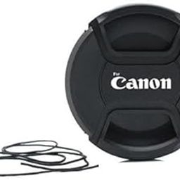 55mm Camera Lens Cap Compatible with Canon EOS R7 RF-S 18-150mm F3.5-6.3 is STM,EF-M 18-150mm f/3.5-6.3 is STM,RF-S 55-210mm F5-7.1 is STM,EF-M 11-22mm f/4-5.6 is STM-10