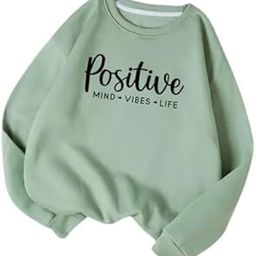 Positive Women’s Fleece Stretchable Full Sleeves Sweatshirt Regular Fit, Round Neck Casual Winterwear for Girls and Womens-image-72