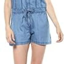 Women's Denim Solid Short Sleeve Jumpsuit (Blue, S)-PID61779-picture-10