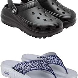 Extra Soft Classic Casual wear with Flexibility Technology Clog Combo for Women's/Girl's(6130+1887)-picture-18