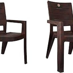 Cello Jordan Chair Set of 2 (Rose Wood) | Strong and Durable | Easy to Clean | Chair for Living Room, Bed Room, Kitchen, Office Room, Outdoor | 3 Years Warranty-image-7