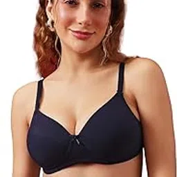 clovia Women's Cotton Padded Non-Wired Full Coverage T-Shirt Bra-picture-21