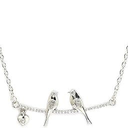 Silver AD Luxury Zircon Studded Grace Pendant Necklace For Women Gifts for Women & Girls-image-2