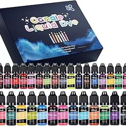 Lansing Oil-Based Candle Dye Set | Non-Toxic, Highly Concentrated Wax Coloring for DIY Candle Making | Ideal for Candle Kits and Home Craft Projects (10ML, 30 Color)-11