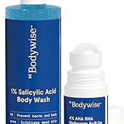 Be Bodywise 1% Salicylic Acid Body Wash (250ml) & Underarm Roll on (50ml) | 2% Lactic Acid, 1% Mandelic Acid | Prevents Body Acne, Odour & Pigmentation | Suitable for Sensitive Skin-image-13