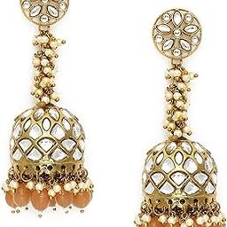 Jhumki Earrings for Women (Golden) (ZPFK9866)-image-22