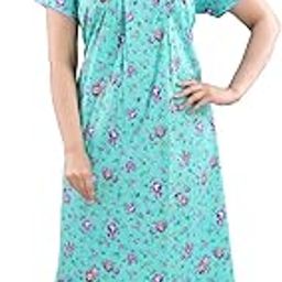 Women's Pure Cotton Floral Regular Floor Length Nighty-image-41