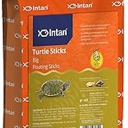 Intan Aquatic Turtle Food for All Life Stages for Growth & Health | Big Floating Sticks Suitable for Turtles | Nutritious Feed for Better Health | Big Pouch 1 KG, 3.2 mm Dia & 7.5-11 mm Length-114
