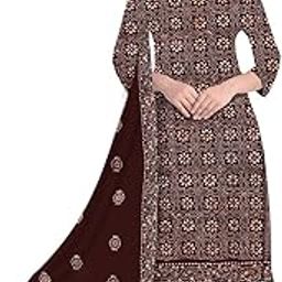 Bombay Batik Women Unstitched Cotton Printed Salwar Suit with Dupatta Ethnic Wear Dress Material (Sizes: Top - 2.5 M, Bottom - 2.25 M, Dupatta - 2.25 M)-108