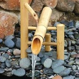 Bamboo Accents Zen Garden Water Fountain 12 inch Shishi Odoshi Rocking Spout with Submersible Pump Kit-picture-5