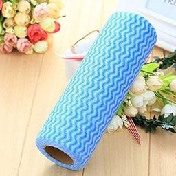 MIST Non- woven Disposable Reusable Towels like Kitchen Cleaning Towel - Multi-Uses Dish Cloths Washable Towel Roll - 80 Pulls (BLUE)-12