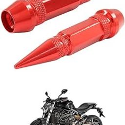 LOVMOTO Universal 2PC Spiked Aluminum Stem Valve Caps Dustproof Tire Wheel Stem Caps for Cars,SUVs,Trucks Bicycles and Motorcycles Comfortable with Mon-Ster 821-image-93