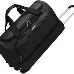 CALANDIS™ Duffel Bag with Wheels Carrying Bag Handbag Suitcase for Travel Picnic Beach M black | Luggage-image-80