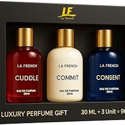 LA' French Best Fragrance For Women Set Of 3,30Ml Each (Cuddle+Commit+Consent) Upto 24Hrs Lasting Eau De Parfum | Best Perfume Gift Set For Women-10