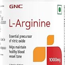 GNC L-Arginine 1000 mg | 90 Tablets | Fuels Muscle Growth | Boosts Nitric Oxide Production | Improved Oxygen Flow | Supports Heavy Training | Formulated in USA | 1000mg Per Serving-15