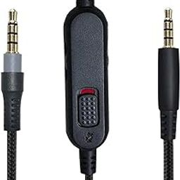 Replacement Cable Compatible with Kingston Hyperx Cloud Alpha and Cloud Mix Gaming Headset, Volume Control Inline Mute, Detachable/Removable Audio Aux Cable Cord Wire(No Inline Mic, 6.5Ft)-image-25