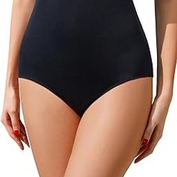 Women High Waisted Bikini Bottoms Full Coverage Tummy Control Swimsuit Bottom-image-48