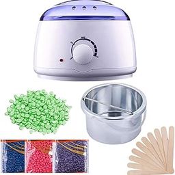 KAHRL Wax Heater Machine Waxing Kit Combo Wax Warmer Hot Wax Heater with Hair Removal Wax For Women and Girl Waxing Kit for Women - Multi Color (Wax Machine Combo) (Wax Crem)-5
