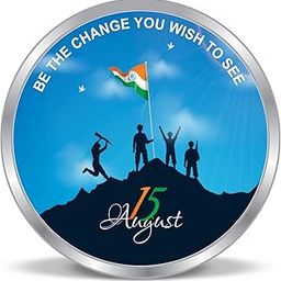 Precious Moments BIS Hallmarked Happy Independence Day 999 Pure Silver Coin by ACPL available in 10,20,50,100 gram.-image-18