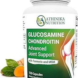 Glucosamine Chondroitin MSM Turmeric & Boswellia - Advanced Joint Support Supplement with 1500 mg Glucosamine Sulfate - Includes 120 Capsules-image-87