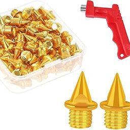 CALANDIS™ 60 Pieces Track Shoe Spikes Track and Field Running Spikes for Sports Adults Gold | Track & Field | Outdoor Sports-25