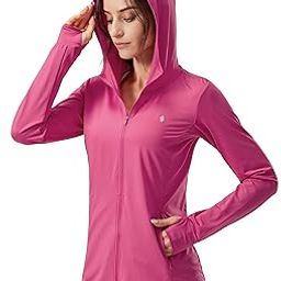 Women's UPF 50+ Sun Protection Hoodie Jacket Lightweight Long Sleeve Sun Shirt for Women with Pocket Hiking Outdoor-image-27