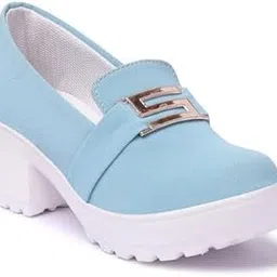 fashimo Smart Casual Buckle Detailed Loafers for Women & Girls DNNPPN7-P-picture-1
