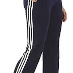 Women Slim Fit Flared Track Pants with Side Taping Detail (XL, Navy)-image-43