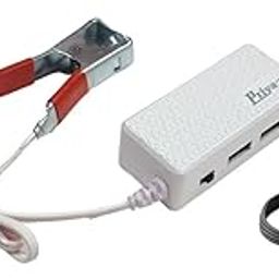 ERH India 12V Dual USB Ports DC Charger 3.4 A Output with Micro USB Cable for Bike, Car, Truck, Minibus 12 Volt Mobile Charger etc.-16