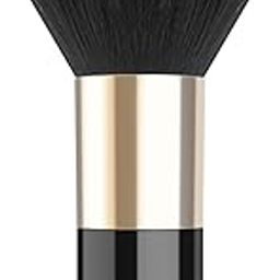 Luxspire Powder Makeup Brush, Flat Kabuki Brush, Single Large Blush Brush Soft Face Mineral Powder Foundation Brush Face Brush for Blending Makeup, Gold & Black-39
