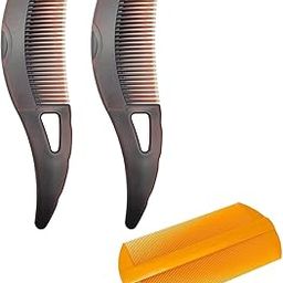 3Pcs Dandruff Remover Comb, Wooden Comb, Lice Comb for Women Anti-Dandruff and Scalp Oil Anti-Dandruff Massager Comb ristles Easily Take Away the Dandruff Painless Comb for Men-46