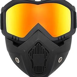 SKND Enterprise Goggle Mask Anti Scratch UV Protective Open Face & Eyewear Windproof Dirt Shield Adjustable Strap Soft Foam Padded Detachable for Cycling Bike Off Road Racing Riding Unisex-image-96