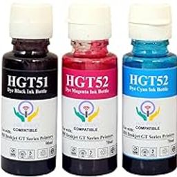 Refill Ink for HP GT51 GT52 Compatible for HP Ink Tank Printer 115,310,315,316,319,410,415,419,500,515,516,530,675,720,GT5810,GT5820,GT5811,GT5821 (4 Color) (GT51-2PC+GT52)-image-42