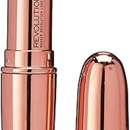 Makeup Revolution London Rose Gold Lipstick Matte Finish-Diamond Life, Intense Color, Available In Multi Shades, Vegan & Cruelty-Free (3.2g)-image-16