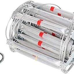 LOOM TREE® Fire Escape Ladder Engineering Nonslip Railing Balcony Emergency Rope Ladder 5mx32cm | Home Improvement | Home Security | Fire Escape Ladders-25