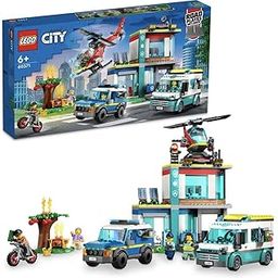 LEGO City Emergency Vehicles HQ 60371 Building Toy Set (706 Pcs),Multicolor-62