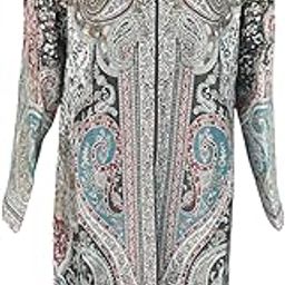 Kashmiri fine kani coat with attach lining for women || Length: 39.5" Bust: 22" Sleeves: 23" || Multicolor-picture-52