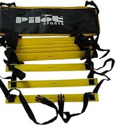 Combo of 4 Meter Agility Ladder Soccer Speed Fitness Feet Sport Training with Side arm Thrower Ball-picture-7