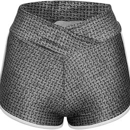 CALANDIS™ Women High Waist Yoga Shorts Home Gym Sports Fitness Gray XXXL | Shorts | Womens Clothing-image-38