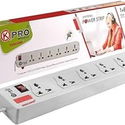 6+1 Extension Board/Cord,Power Strip,6 Universal Sockets 1 Switch with Indicator,SafetyFuse,Upto 10 Amp with 15 feet/4.5 M Cable (6 Socket+1 Switch)-image-57