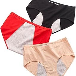Period Menstrual Period Panties - Heavy Flow- Period Protection Underwear for Teenager Girls/Women - Bikini Brief Underwear - Menstrual Period Panties - 2pc, Free Size, Multi Color.-picture-45