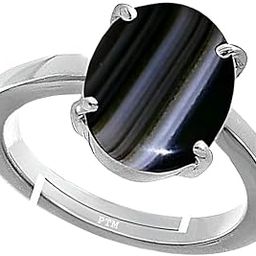 Natural Sulemani Hakik 3.25 Ratti to 10.25 Ratti or 3 Carat to 9.5 Carat Astrological Certified Gemstone Sterling Silver/bis Hallmark Adjustable Ring for Men & Women-picture-37