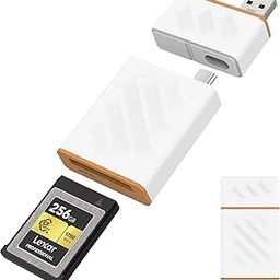 CFexpress Type B Card Reader with USB 3.2 (Gen 2) 10Gbps, USB-C&USB-A 2-in-1 Type B CFexpress Adapter, Compatible with Windows/Mac/Linux/Android(Not for XQD Card)-3